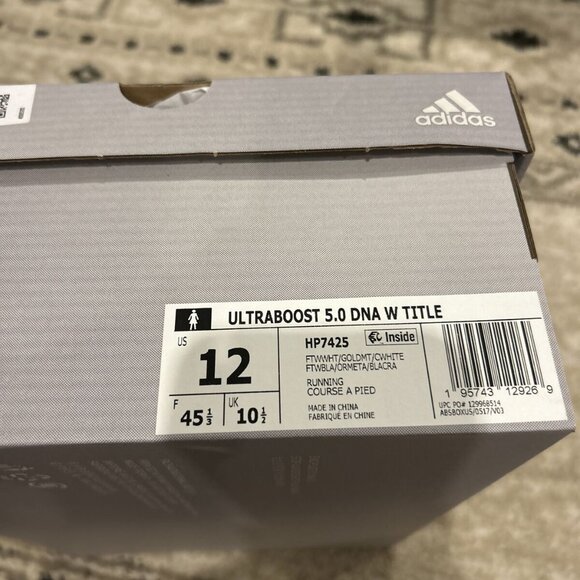 Ultraboost 5.0 DNA Title Sneakers Women's Size 12 White/ Gold HP7425 - Picture 7 of 7